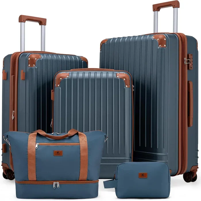 KUNEL Luggage Sets 5 Piece, Ha